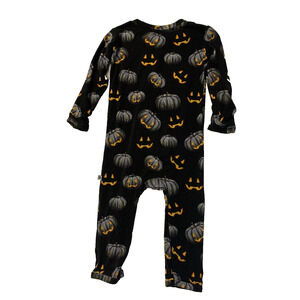 Little Bum Bums Bamboo Zipper Pajamas Pumpkin Halloween 9-12 Months Baby